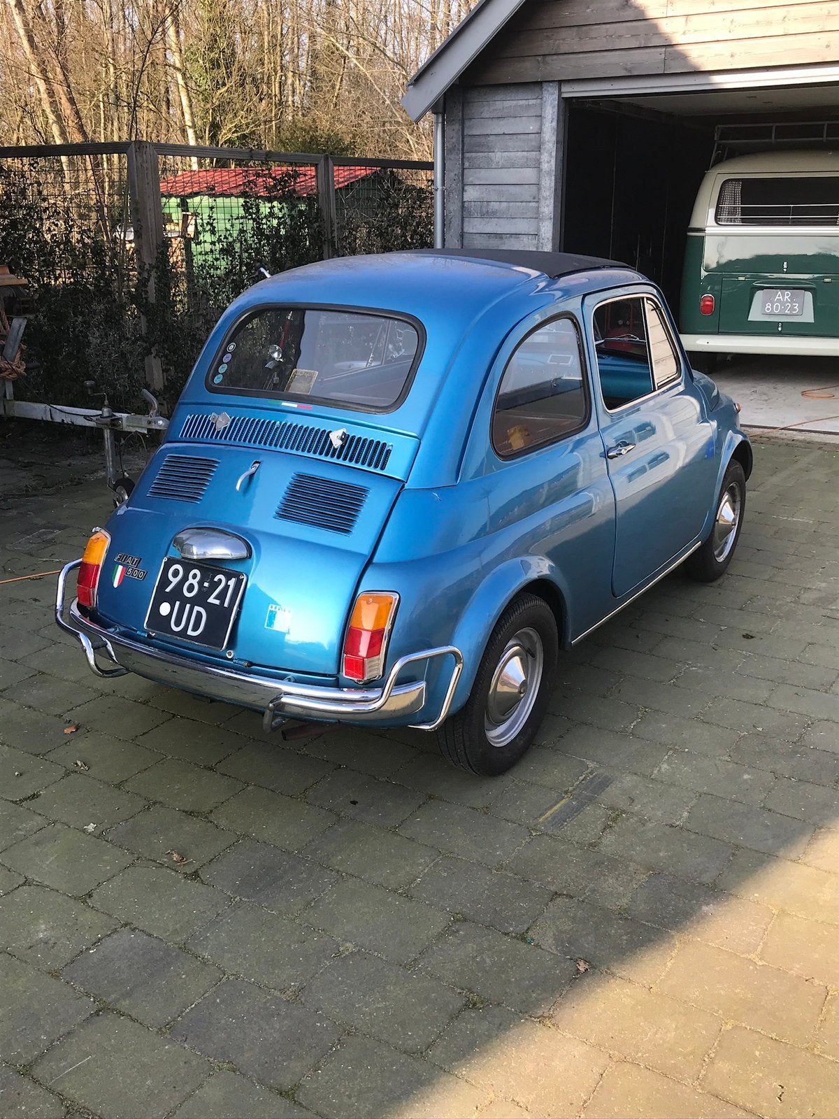 Fiat 500 0.5 Nuova 1972 Blauw oldtimer, foto 4