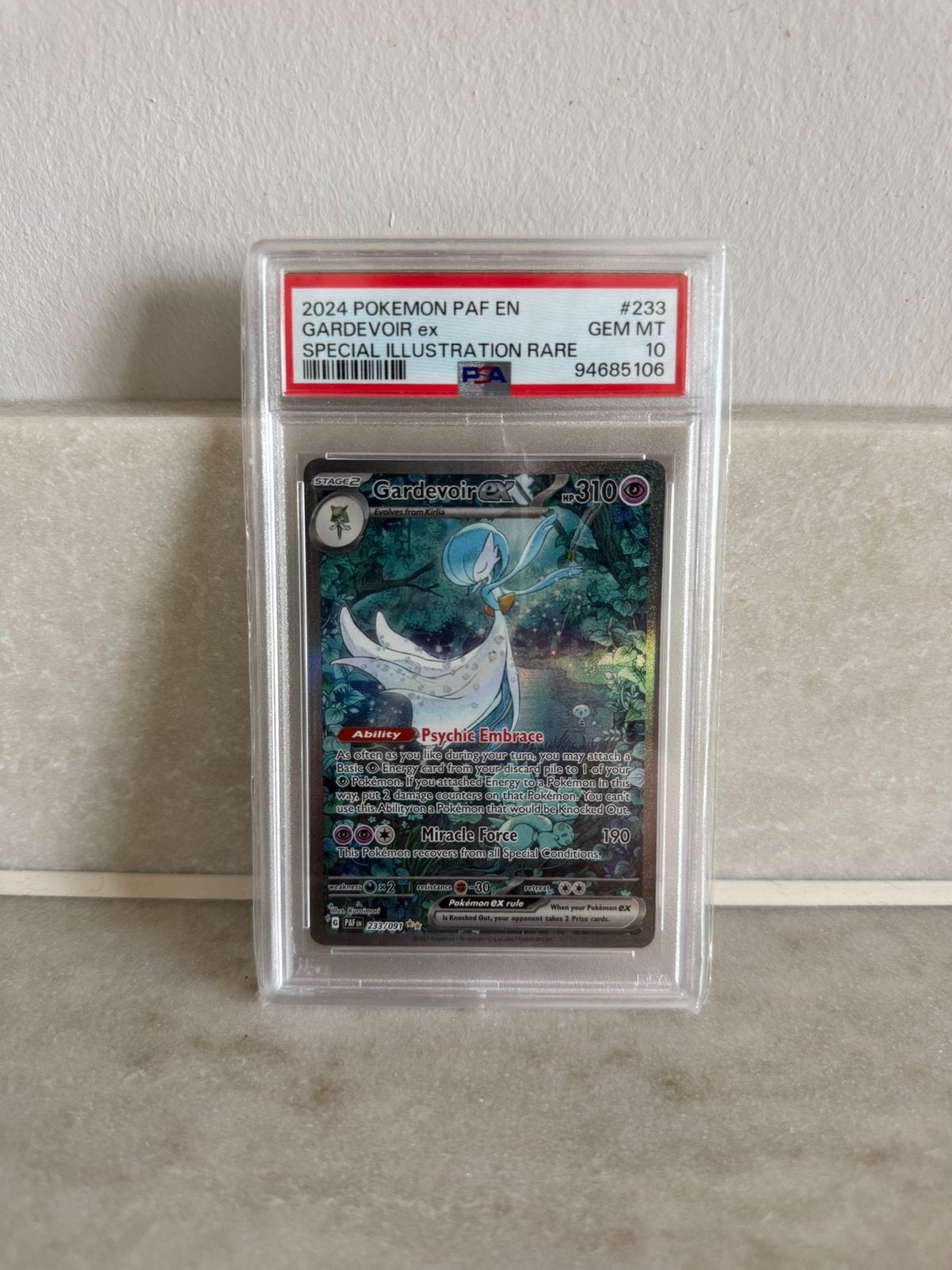 Gardevoir ex #233 -PSA 10-, Ophalen, Zo goed als nieuw, Losse kaart, Foil