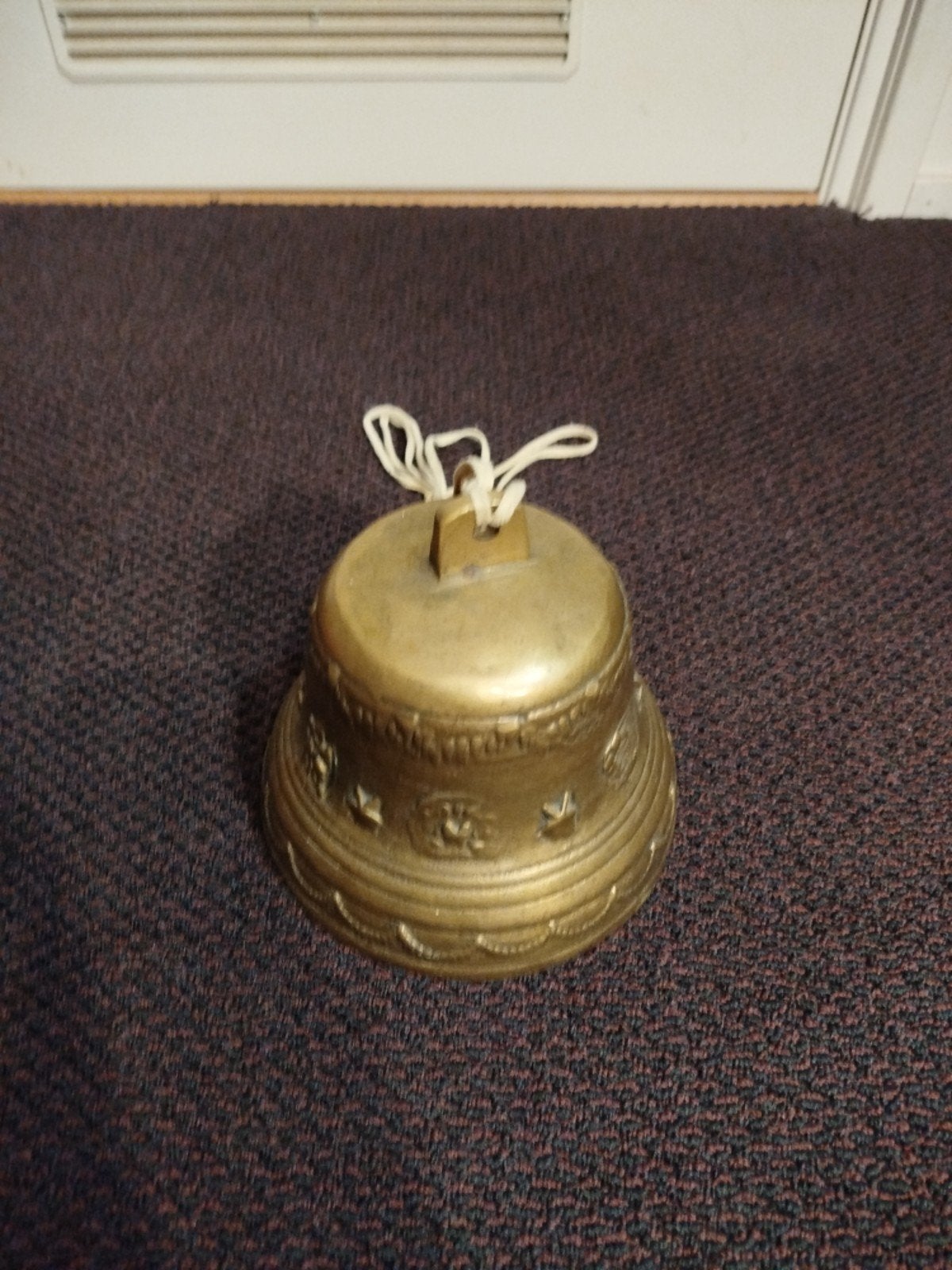 Vintage Franse bel van messing of koper - 2.3 kg, Antiek en Kunst, Antiek | Koper en Brons, Ophalen, Koper