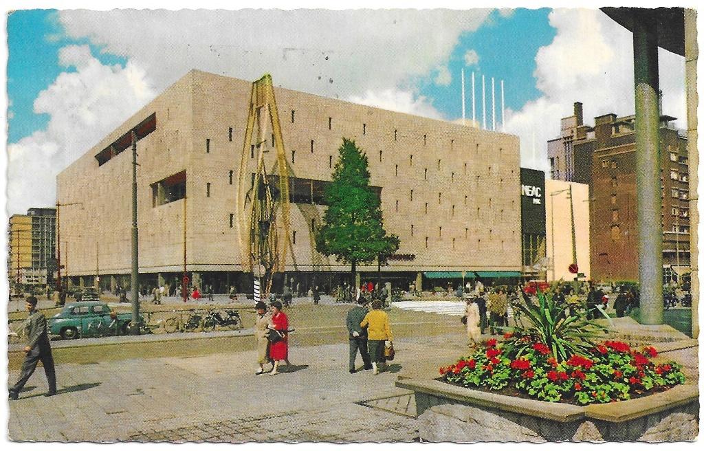 AK Rotterdam - Bijenkorf Coolsingel, Verzenden, 1960 tot 1980, Gelopen, Zuid-Holland