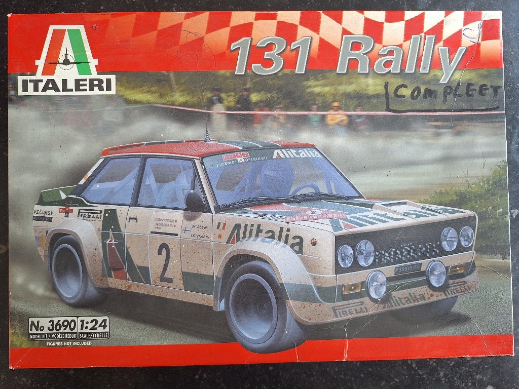 Fiat 131 Abarth Rally - Alitalia - Italeri 1/24 (3690), Gebruikt, Verzenden, Groter dan 1:32, Italeri