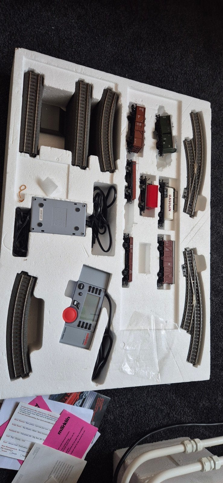 Märklin Treinset met Rails en Wagons en besturing, Wisselstroom, Treinset, Ophalen of Verzenden, Zo goed als nieuw