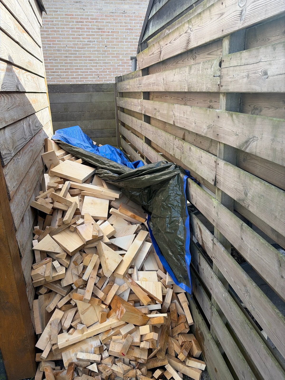 Openhaardhout, Doe-het-zelf en Verbouw, Ophalen, Gebruikt, Minder dan 25 mm, Overige typen