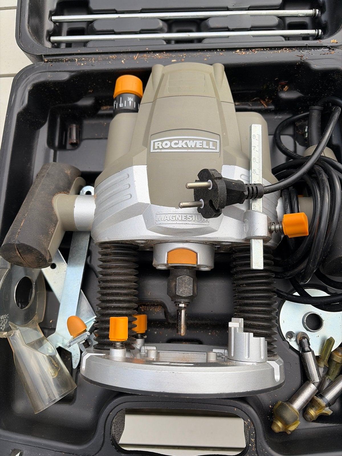 Rockwell Bovenfrees RD5035K - Krachtig en Compleet, Doe-het-zelf en Verbouw, Ophalen of Verzenden, Gebruikt, Elektrisch, Bovenfrees