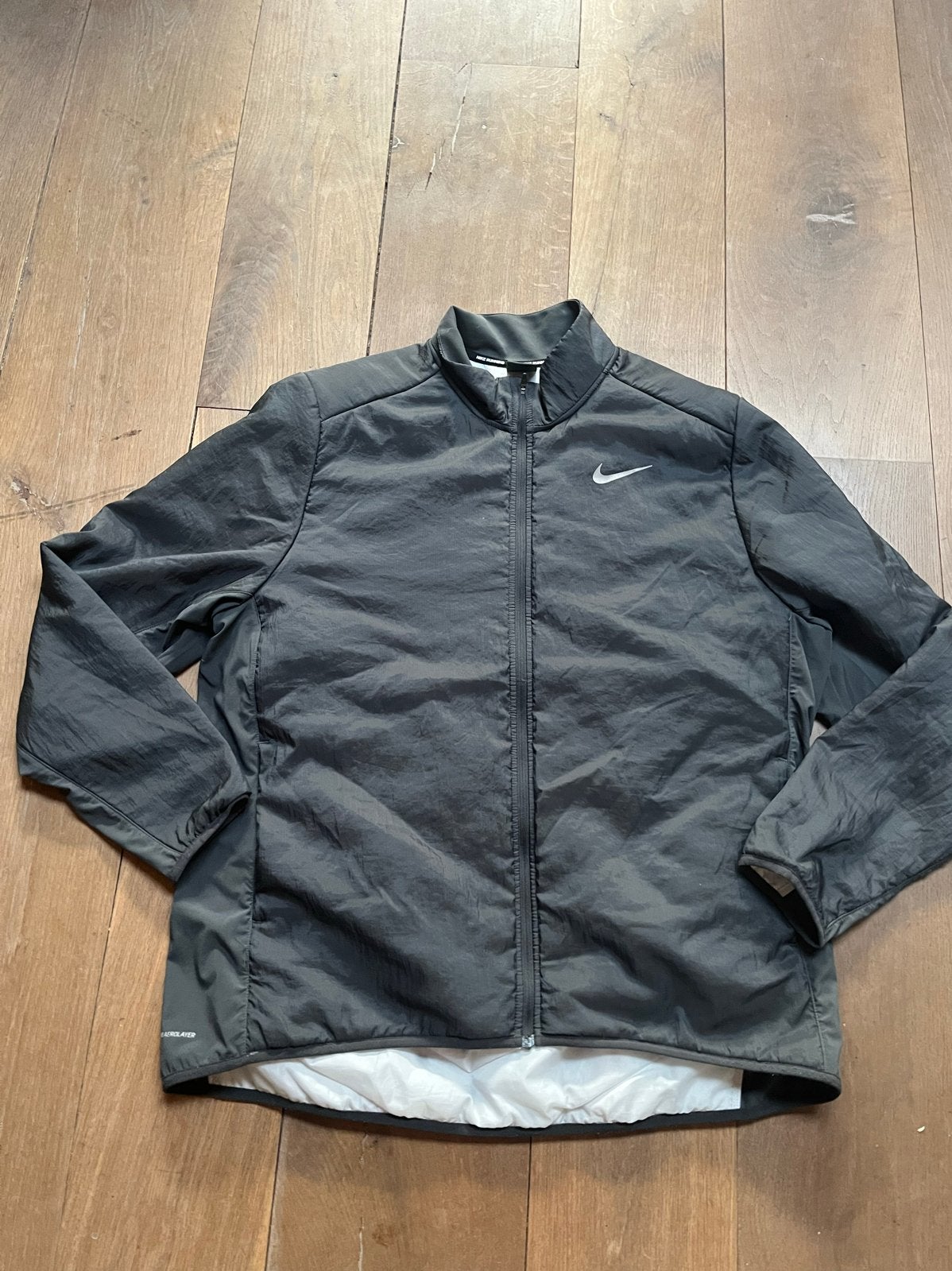 Nike heren Aerolayer hardloopjack - Maat XXL, Ophalen of Verzenden, Nieuw, Grijs, Hardlopen of Fietsen