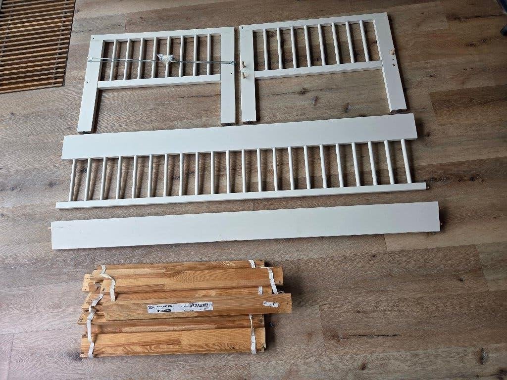 Kinderbed, Kinderen en Baby's, Ophalen, Gebruikt, 70 tot 85 cm, 140 tot 160 cm