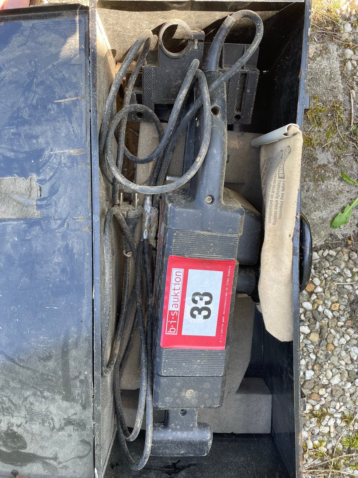 Master HBS 533 Bandschuurmachine in koffer, Ophalen of Verzenden, Gebruikt, Overige typen, Overige merken