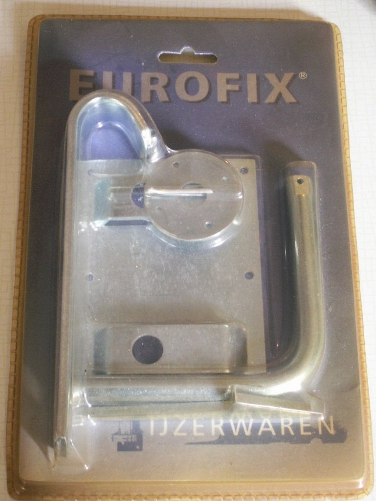 Boerenklinkstel verzinkt merk Eurofix, Doe-het-zelf en Verbouw, Ophalen of Verzenden, Slot