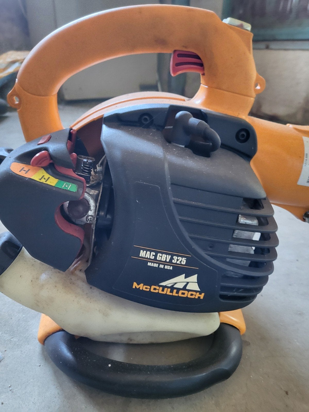 McCulloch MAC GBV 325 Bladblazer - Benzine, Ophalen, Benzine, Gebruikt, Handgedragen