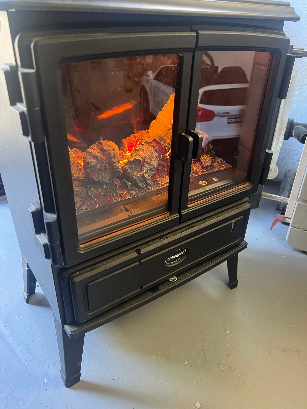 Dimplex Opti-myst elektrische haard met afstandsbediening, Huis en Inrichting, Ophalen, Overige soorten, Elektrisch, Zo goed als nieuw