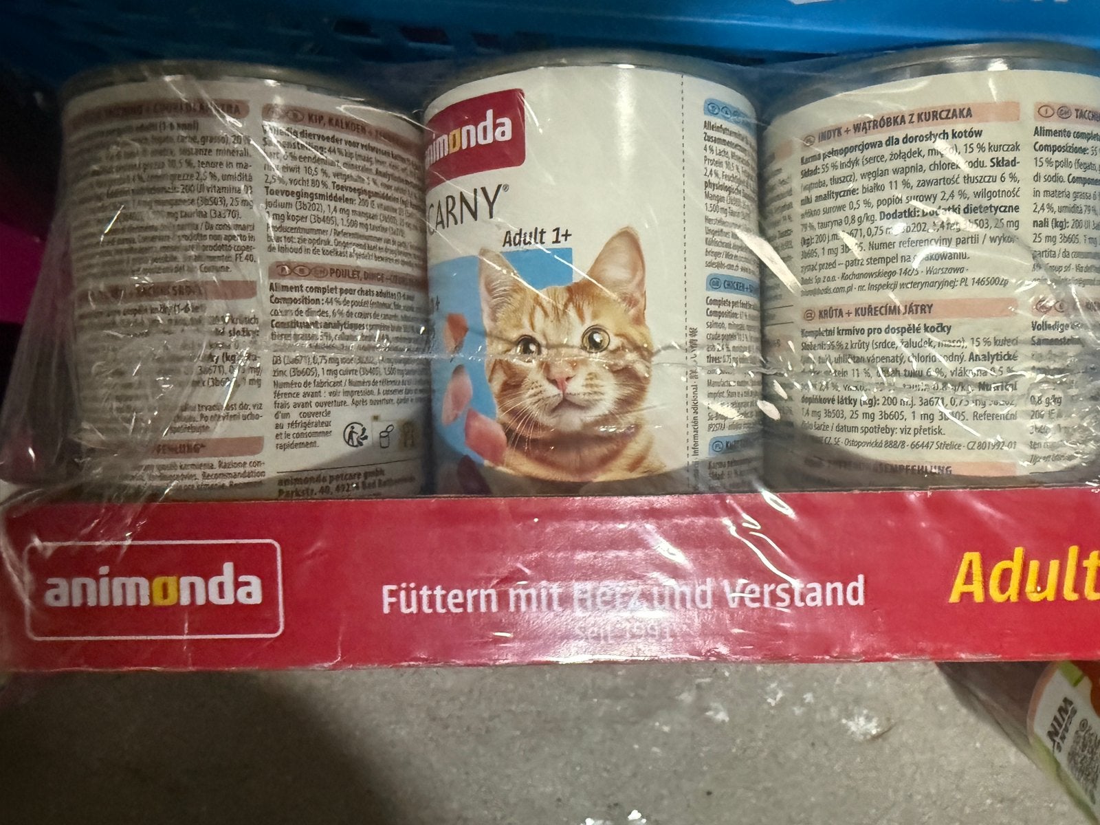 56 blikken Animonda Carny kattenvoer tht 11-2027, Ophalen of Verzenden, Kat