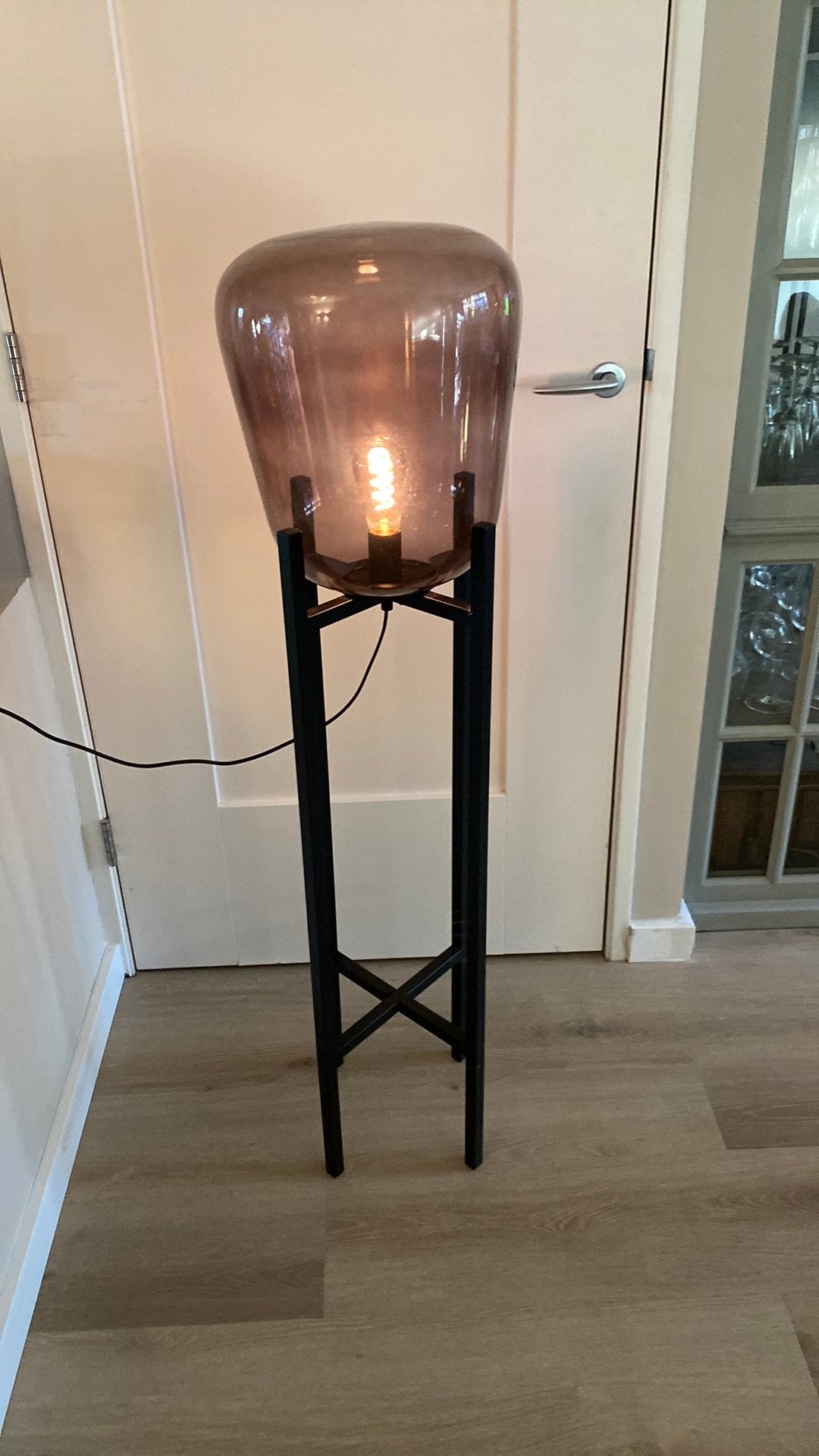 Staande schemerlamp, Huis en Inrichting, Ophalen, Zo goed als nieuw