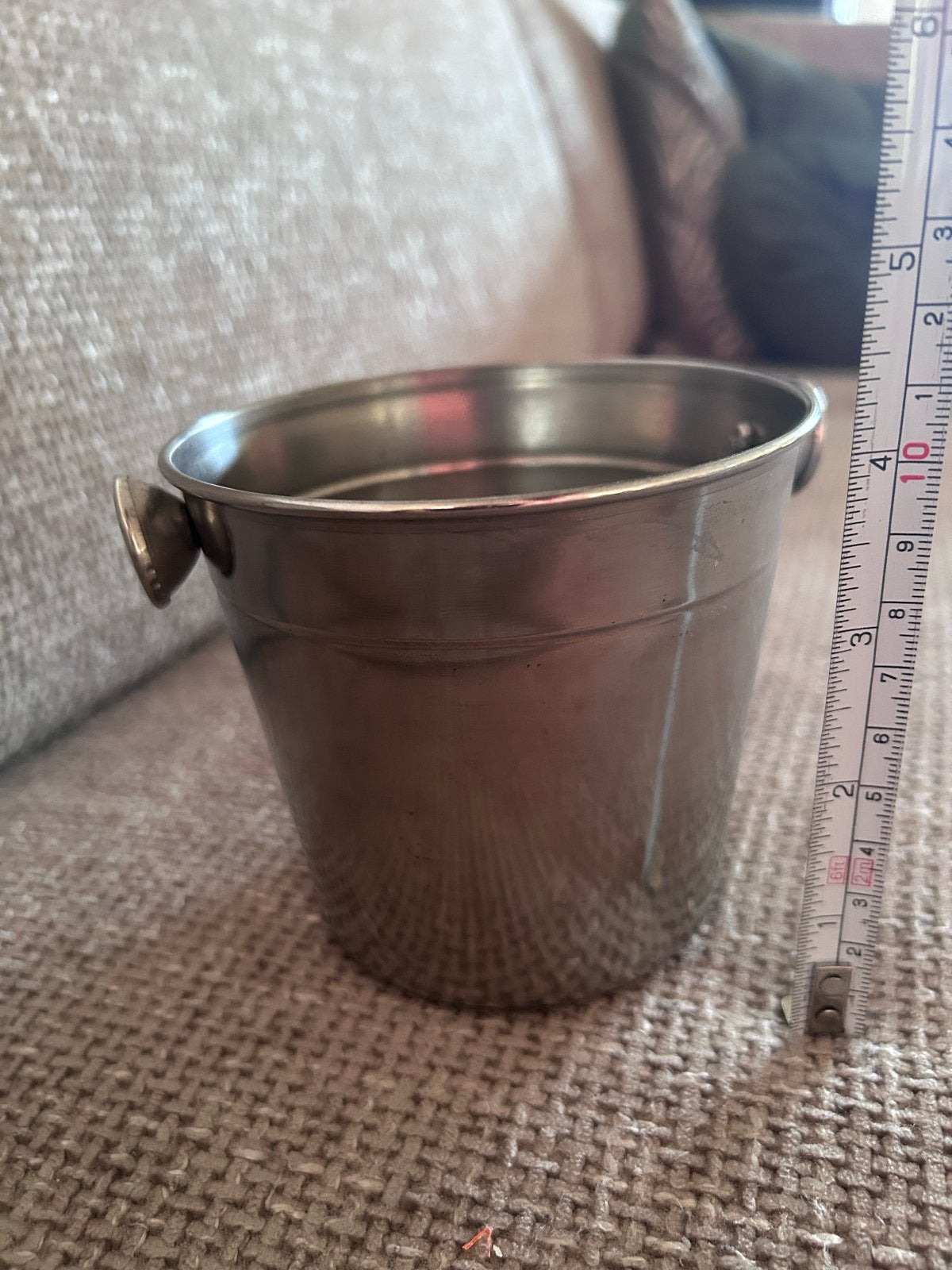 Mini champagne koeler - RVS, Ophalen of Verzenden, Zo goed als nieuw, Zilver, Metaal