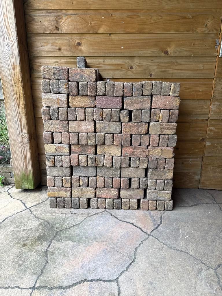 Waaltjes, circa 310 stuks, Tuin en Terras, Tegels en Klinkers, Ophalen, Gebruikt, Klinkers, 5 tot 10 m²