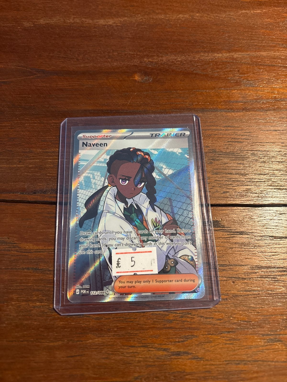 Naveen 112 Pokémon kaart - Perfecte staat, Ophalen of Verzenden, Zo goed als nieuw, Losse kaart, Foil