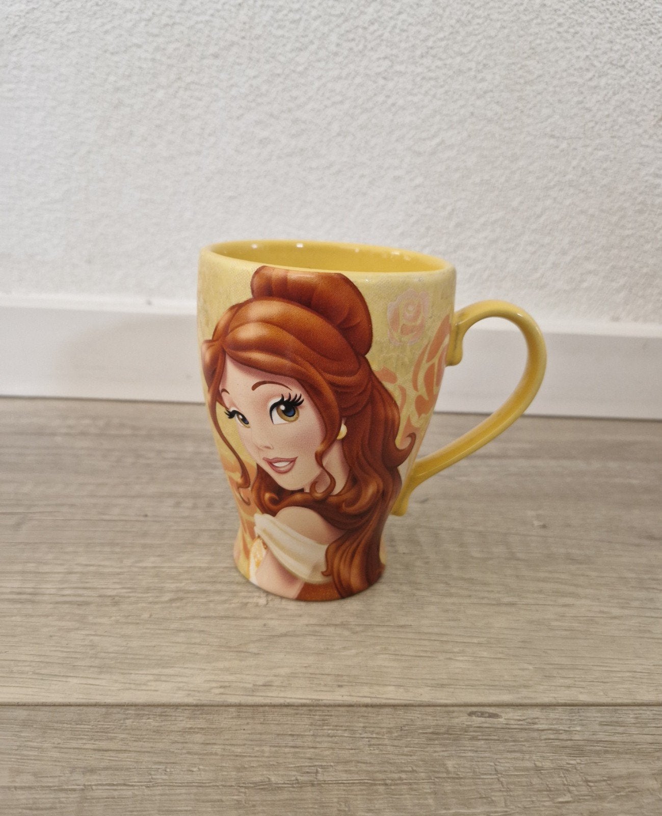 disney store mok belle en het beest beauty beast prinses, Ophalen of Verzenden, Assepoester of Belle, Zo goed als nieuw, Servies