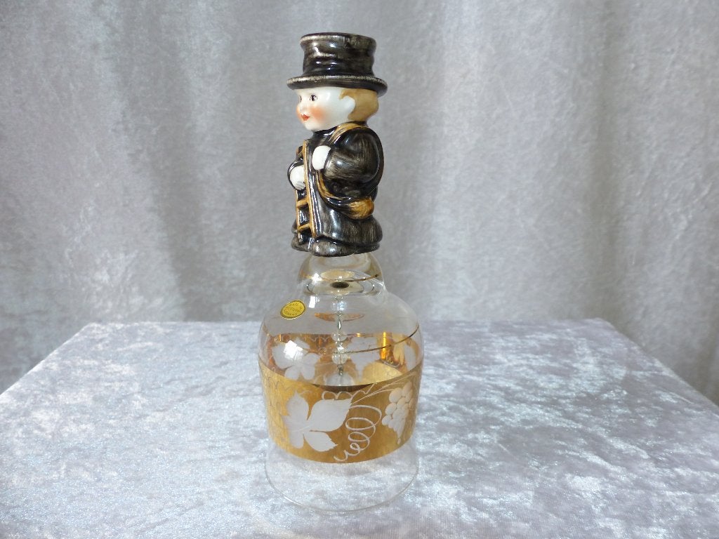 Prachtige Kristallen Bel met Schoorsteenvegertje van Goebel, Verzenden