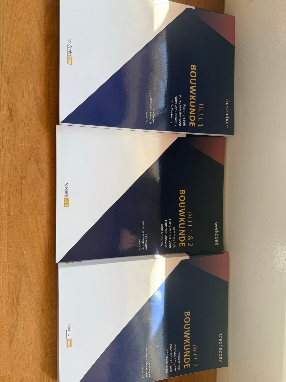 Bouwkunde theorie- en werkboeken (deel 1 & 2), Boeken, Ophalen of Verzenden, Beta, Zo goed als nieuw, HBO