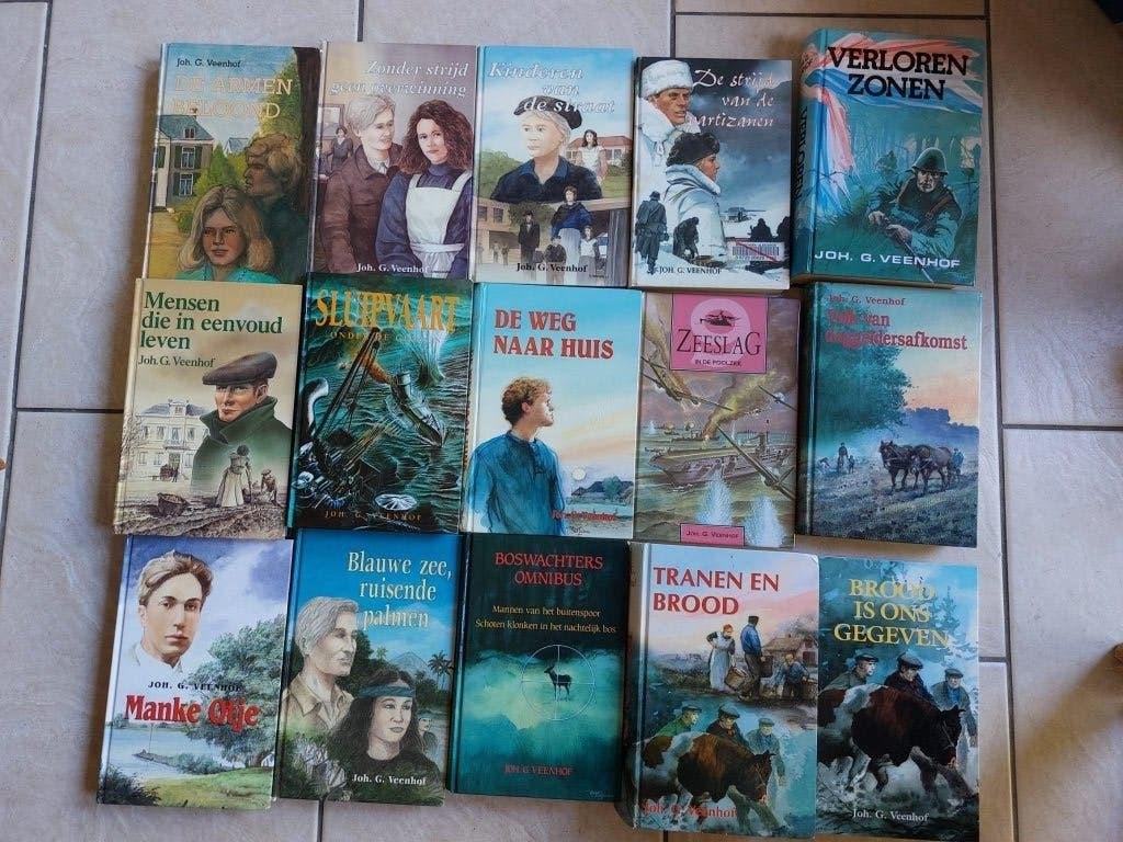 Heel veel Joh. G. Veenhof boeken w.o. enkele zeldzame, Ophalen, Gelezen