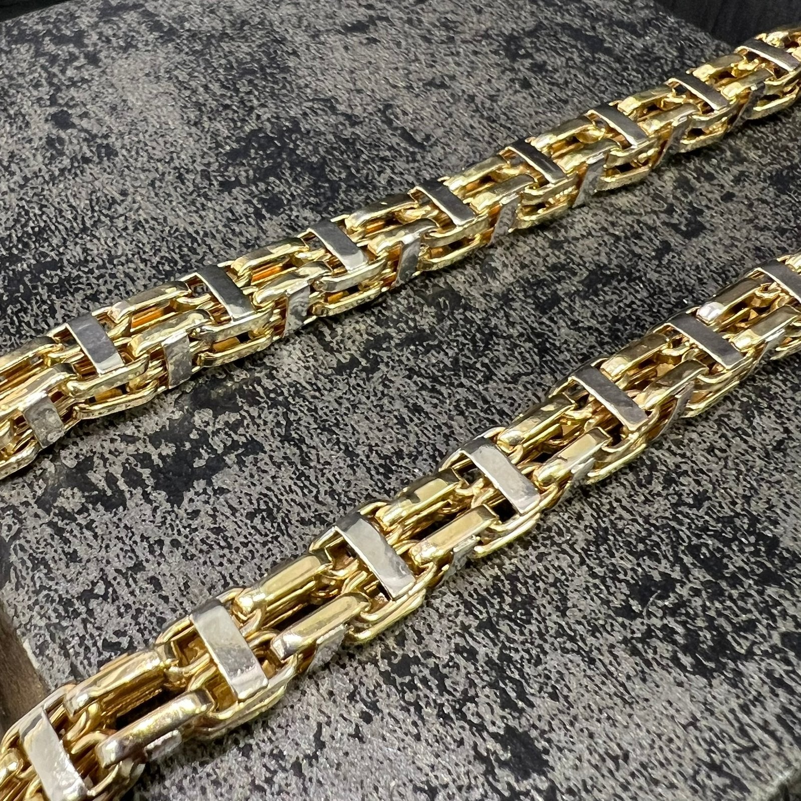 14 karaat gouden ketting magnum schakel 53,5 gram, Ophalen of Verzenden, Zo goed als nieuw, Goud