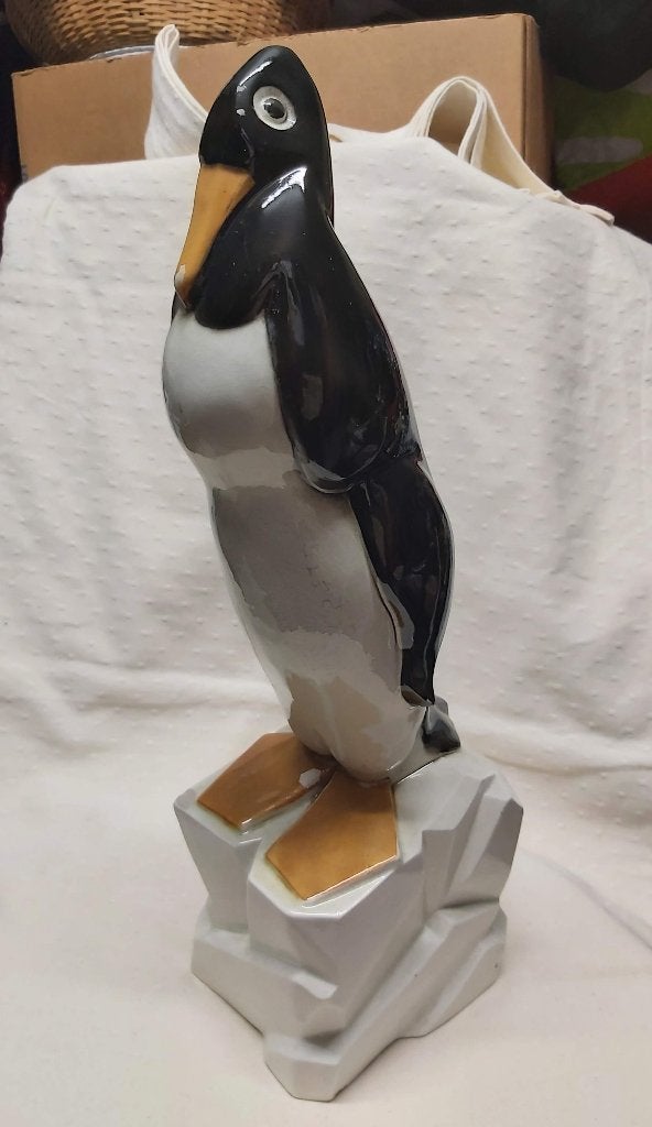 Vintage Geo Condé Pinguïn Keramiek Beeld (+/- 1925), Antiek en Kunst, Ophalen of Verzenden