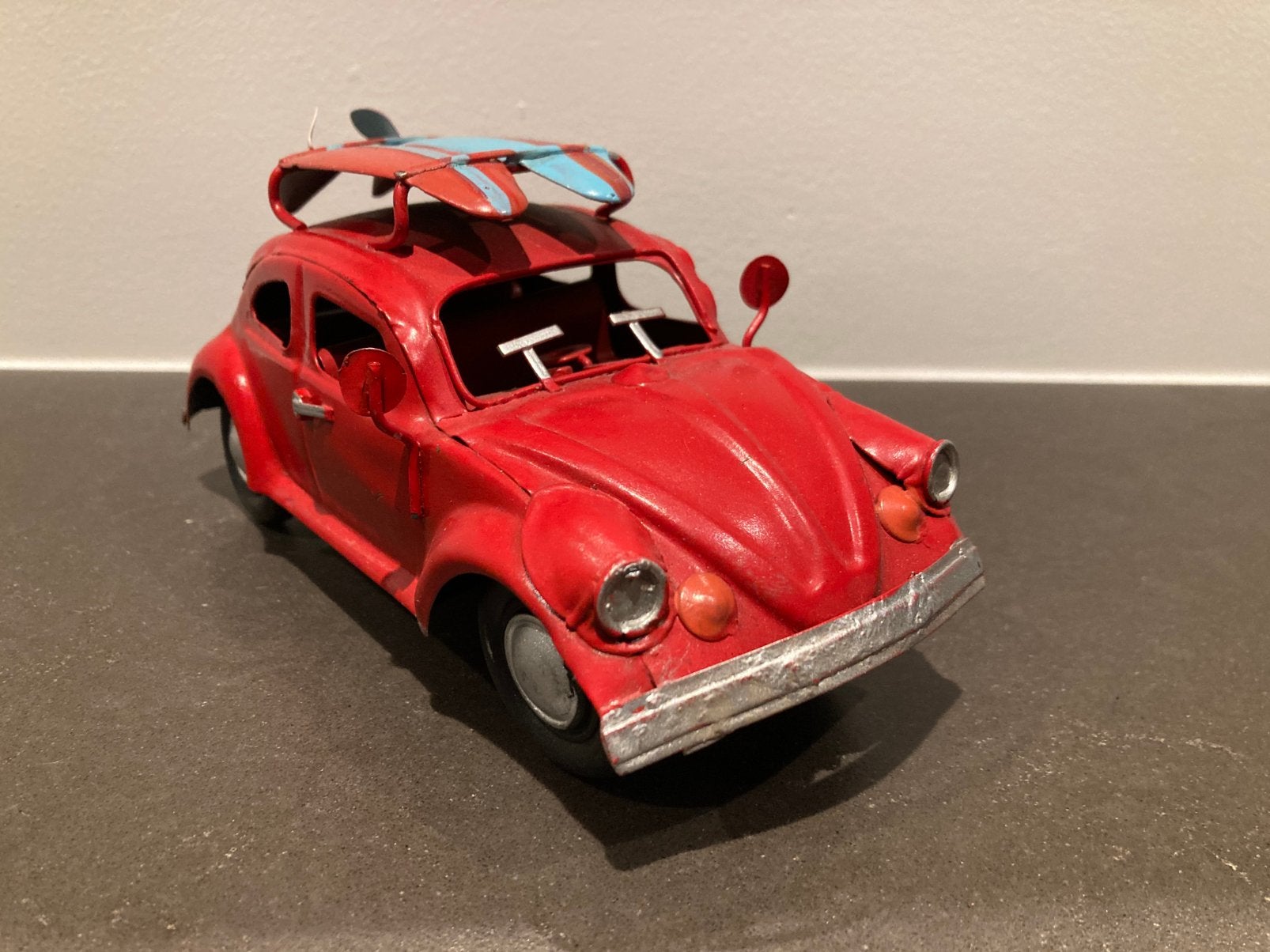 VW Kever decoratiemodel, metaal, ca 29cm, Ophalen of Verzenden, Zo goed als nieuw