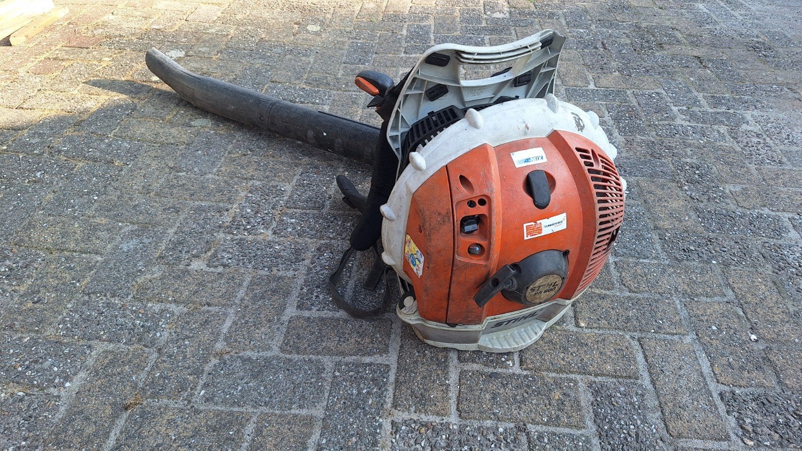Bladblazer Stihl BR600, Tuin en Terras, Ophalen, Gebruikt, Ruggedragen, Stihl