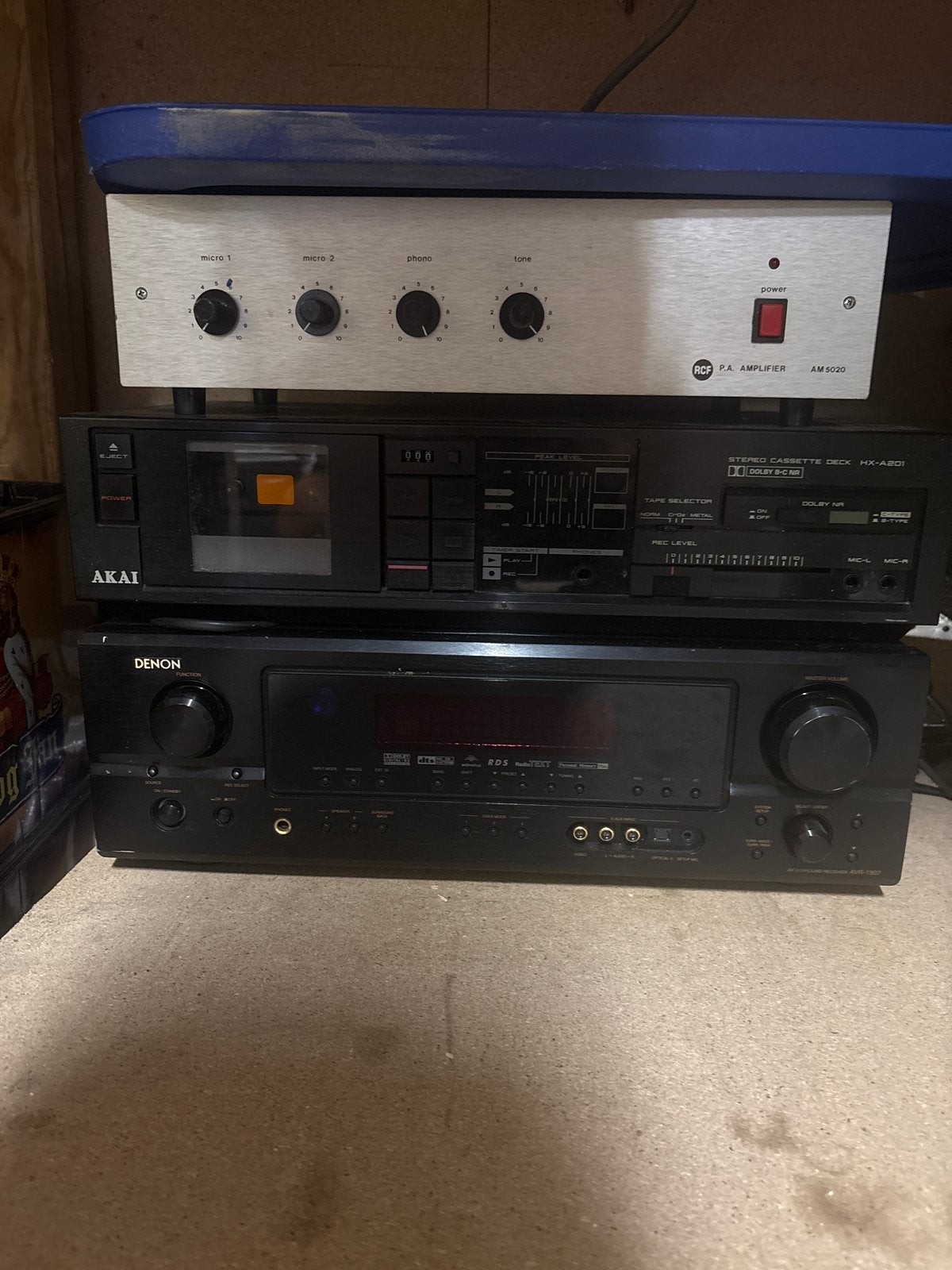 Diverse audio apparatuur: RCF, Akai, Denon - Werking onbeken, Ophalen, Niet werkend
