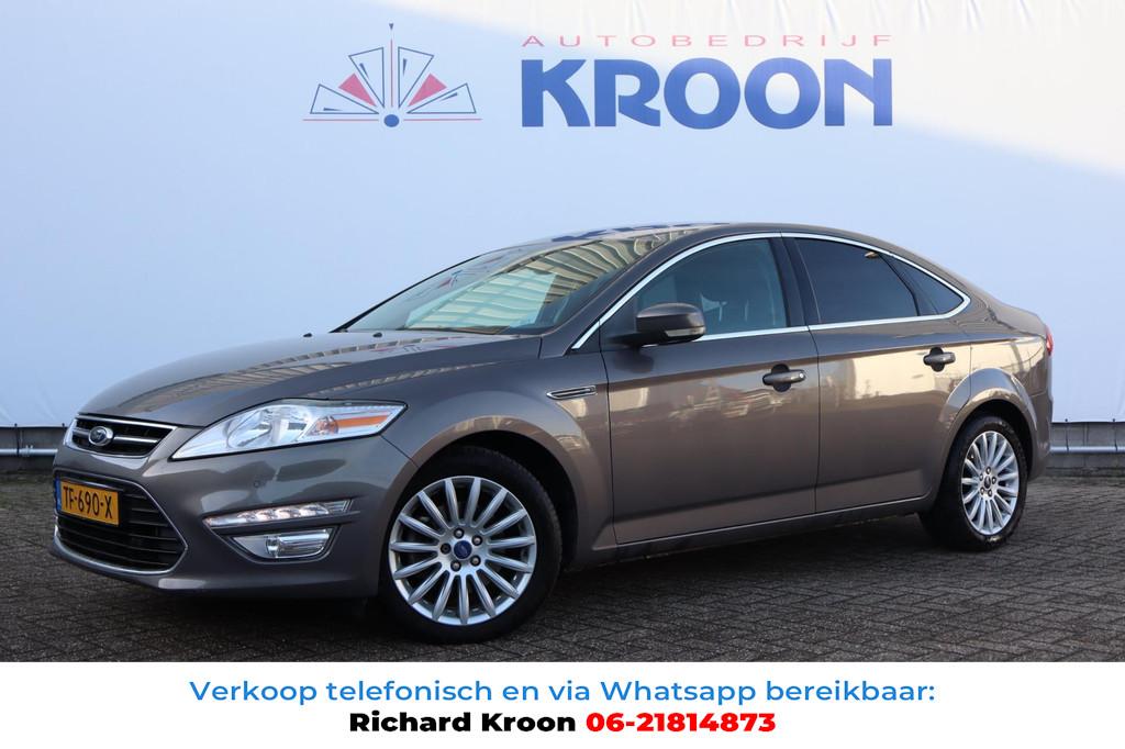 Ford Mondeo 1.6 EcoBoost Lease Titanium I Zeer nette Staat, Auto's, Gebruikt, Zwart, 4 cilinders, Bedrijf