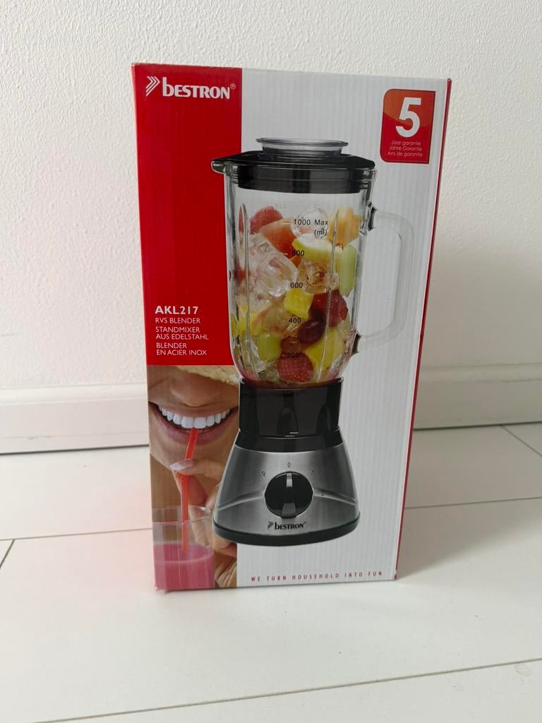 Bestron RVS Blender, Ophalen, Nieuw, Blender