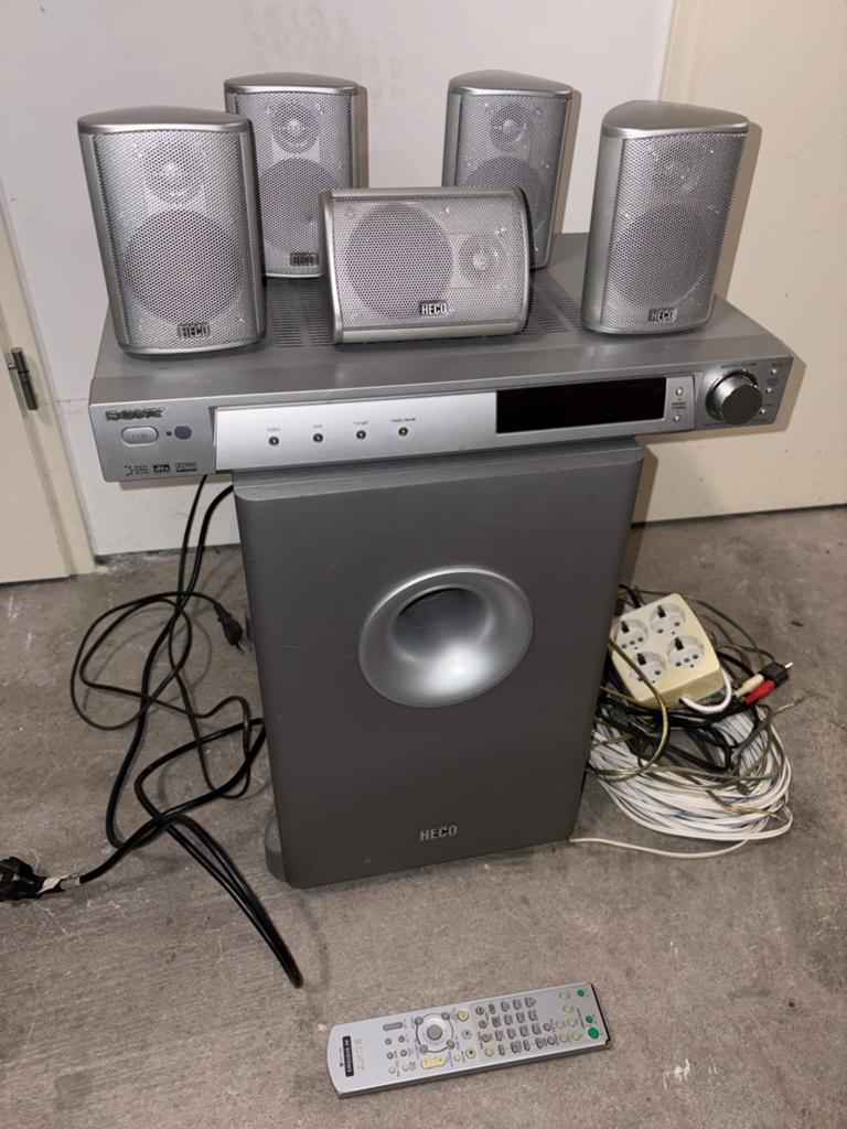 HECO Taurus Cinema 512A Subwoofer en Sony 5.1 Home Cinema Se, Audio, Tv en Foto, Home Cinema-sets, Ophalen, Gebruikt, 5.1-systeem