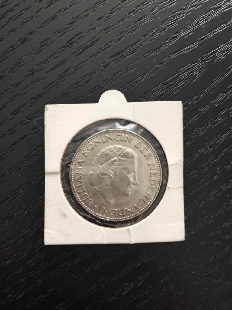 2 1/2 Gulden 1959 koningin Juliana, Koningin Juliana, Zilver, Ophalen of Verzenden, Losse munt