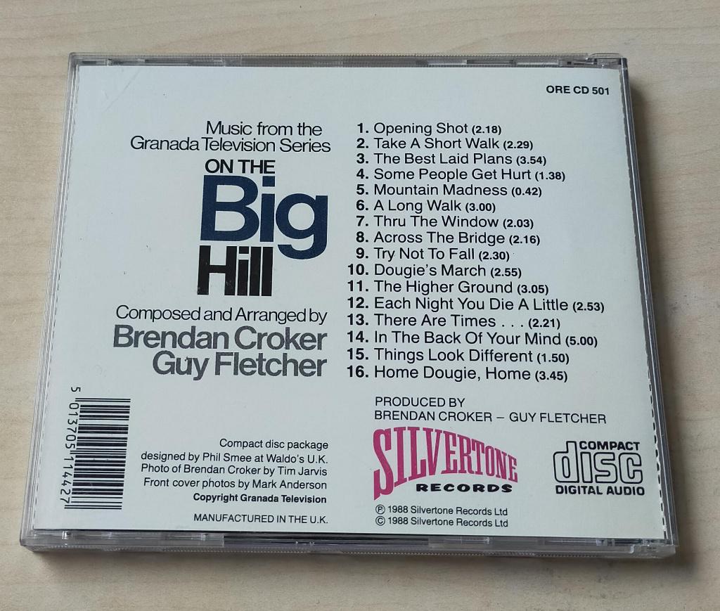 On The Big Hill Soundtrack CD Brendan Croker Guy Fletcher, Ophalen of Verzenden, Gebruikt