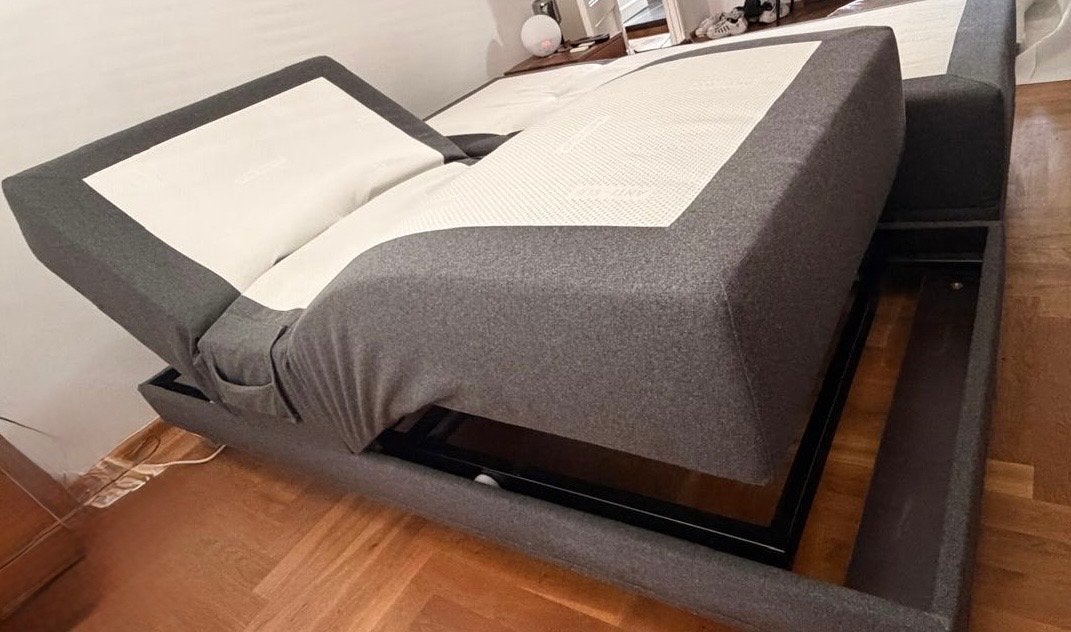 Goossens boxspring,  elektrisch verstelbaar. 180x200, Huis en Inrichting, Ophalen, Gebruikt, Tweepersoons, 180 cm