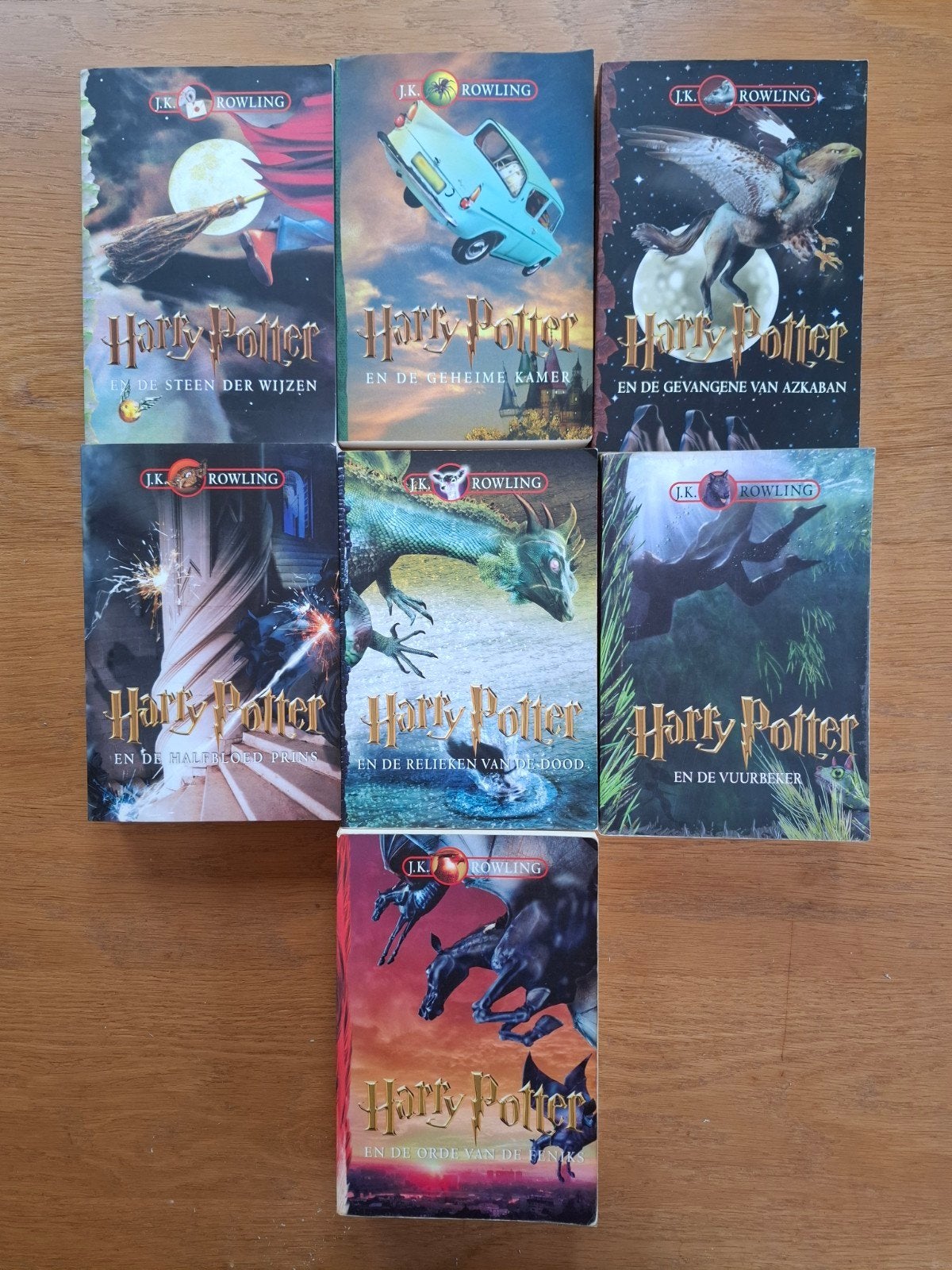 Complete Harry Potter serie paperback Nederlands, Boeken, Ophalen of Verzenden, Gelezen, J.K. Rowling, Fictie