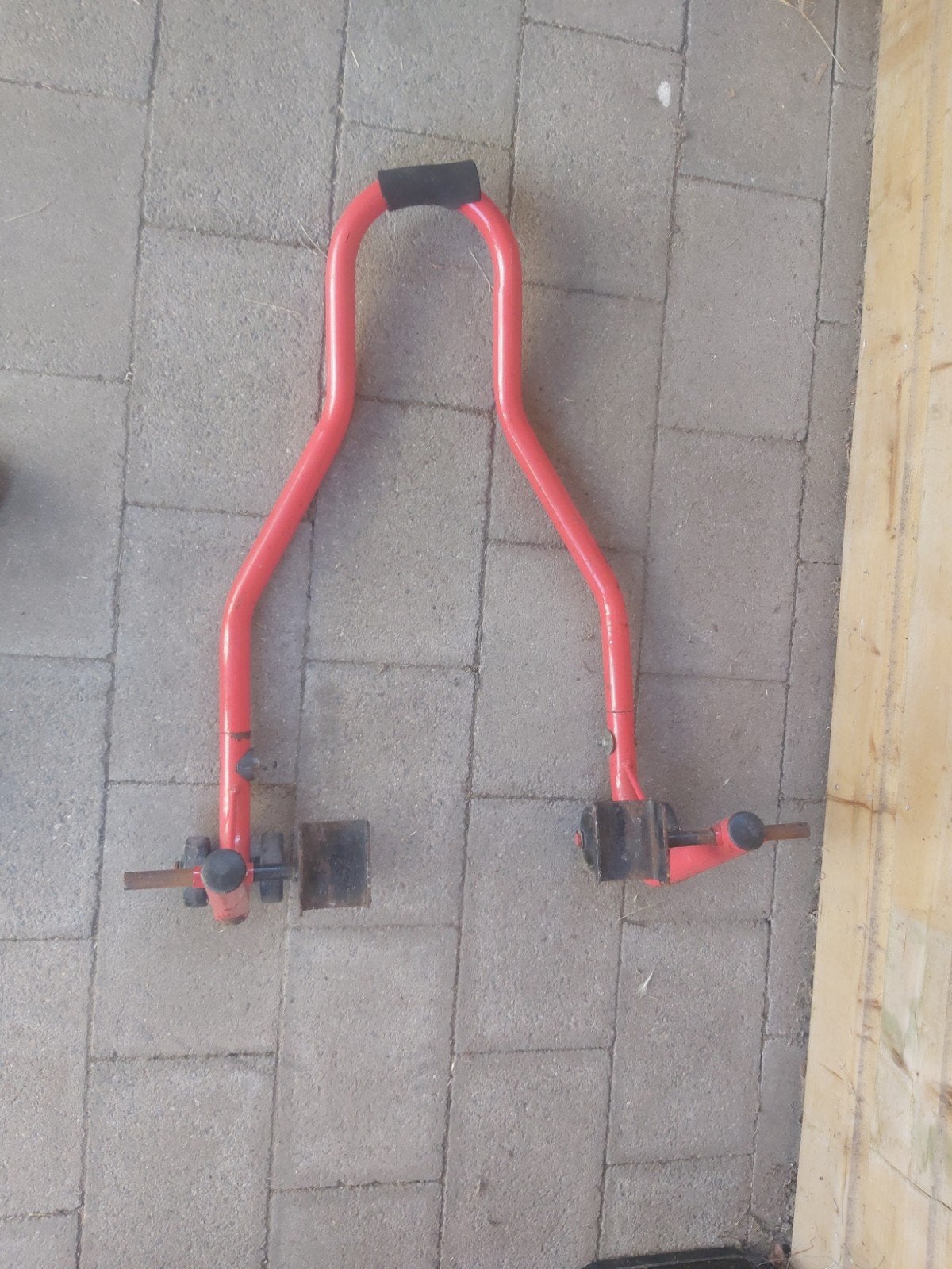 Rode motorfiets paddockstand, Ophalen of Verzenden, Gebruikt