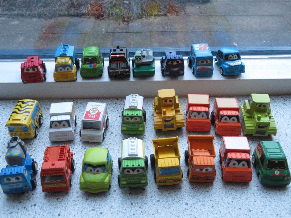 Mini auto autotootjes bulldozer vrachtwagen Taxi cementwagen, Kinderen en Baby's, Ophalen of Verzenden, Zo goed als nieuw