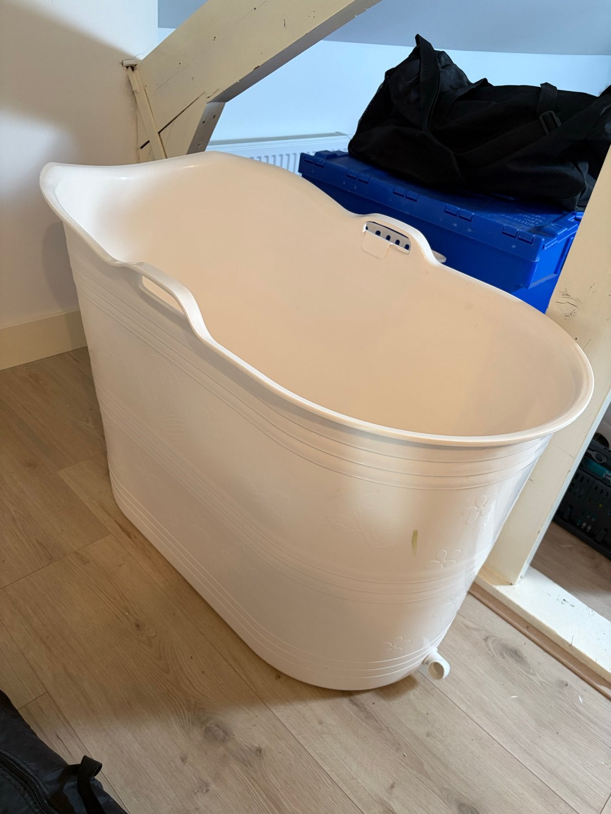 Bath Bucket / Mobiel Zitbad voor volwassenen met Afvoerslang, Gebruikt, Badje, Standaard, Ophalen