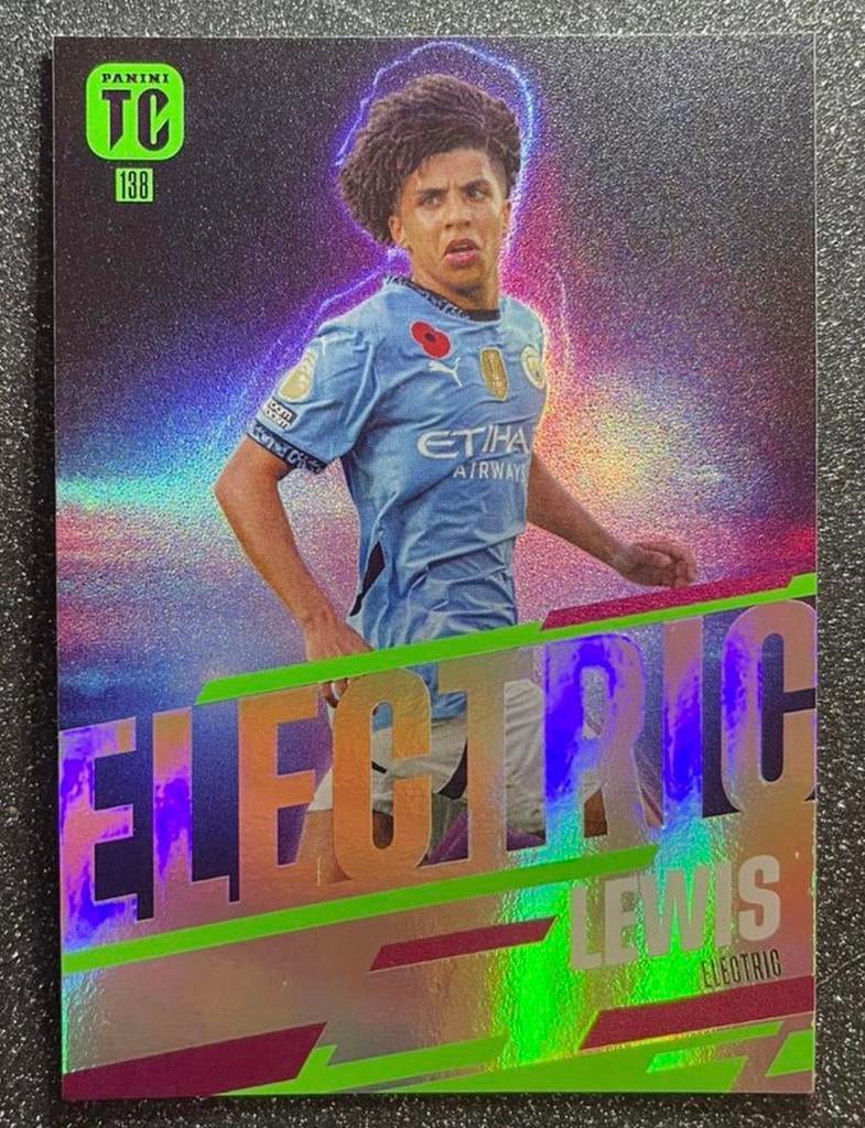 Panini Top Class 2025  ELECTRIC  RICO LEWIS  MANCHESTER CITY, Verzenden, Zo goed als nieuw, Plaatje