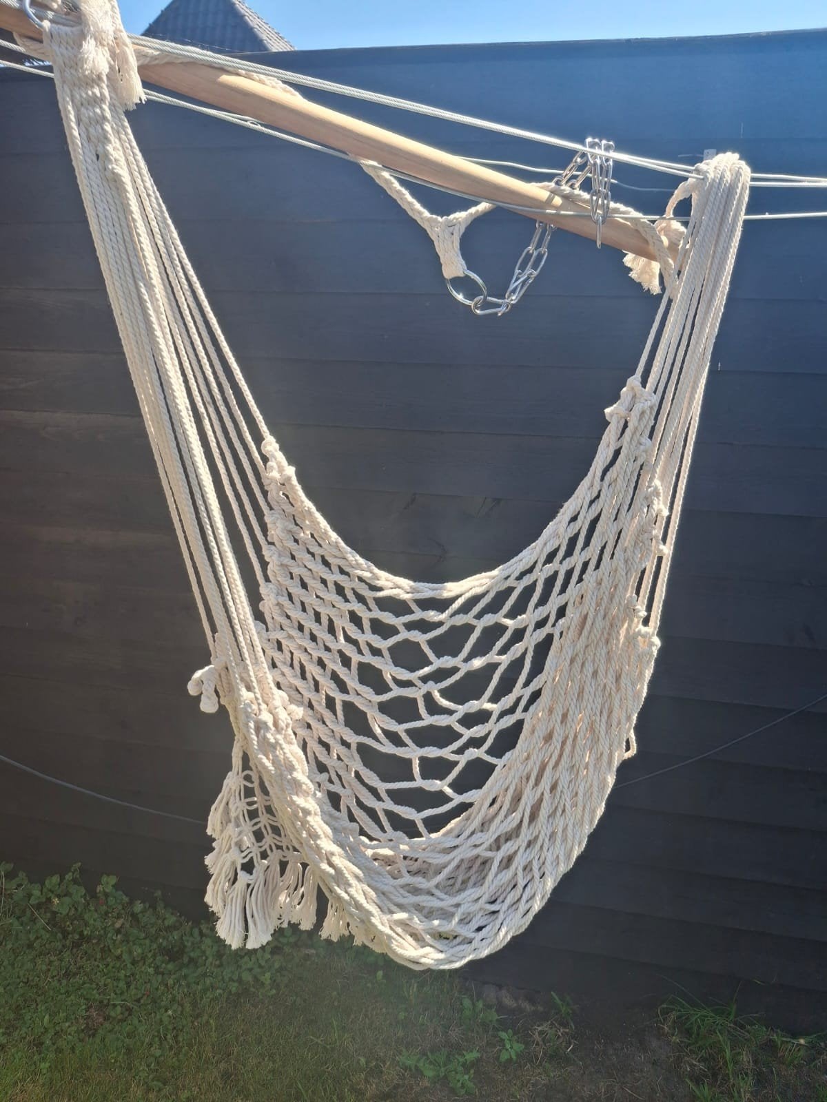 Comfortabele hangstoel voor binnen en buiten, Ophalen of Verzenden, Gebruikt, Eenpersoons, Binnen