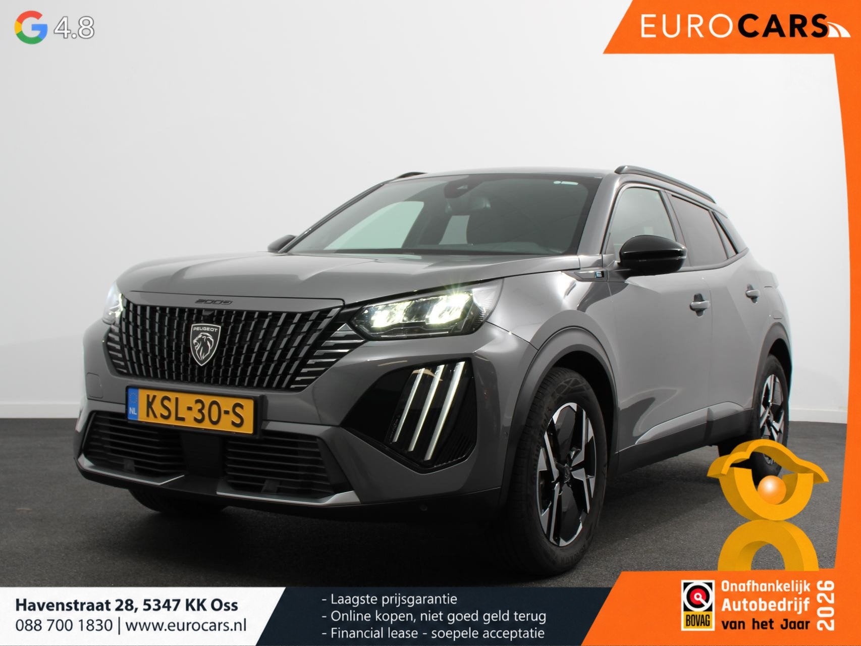 Peugeot e-2008 EV Allure 50 kWh Navigatie Apple Carplay/Andr, Auto's, 136 pk, Gebruikt, Leder en Stof, 1523 kg