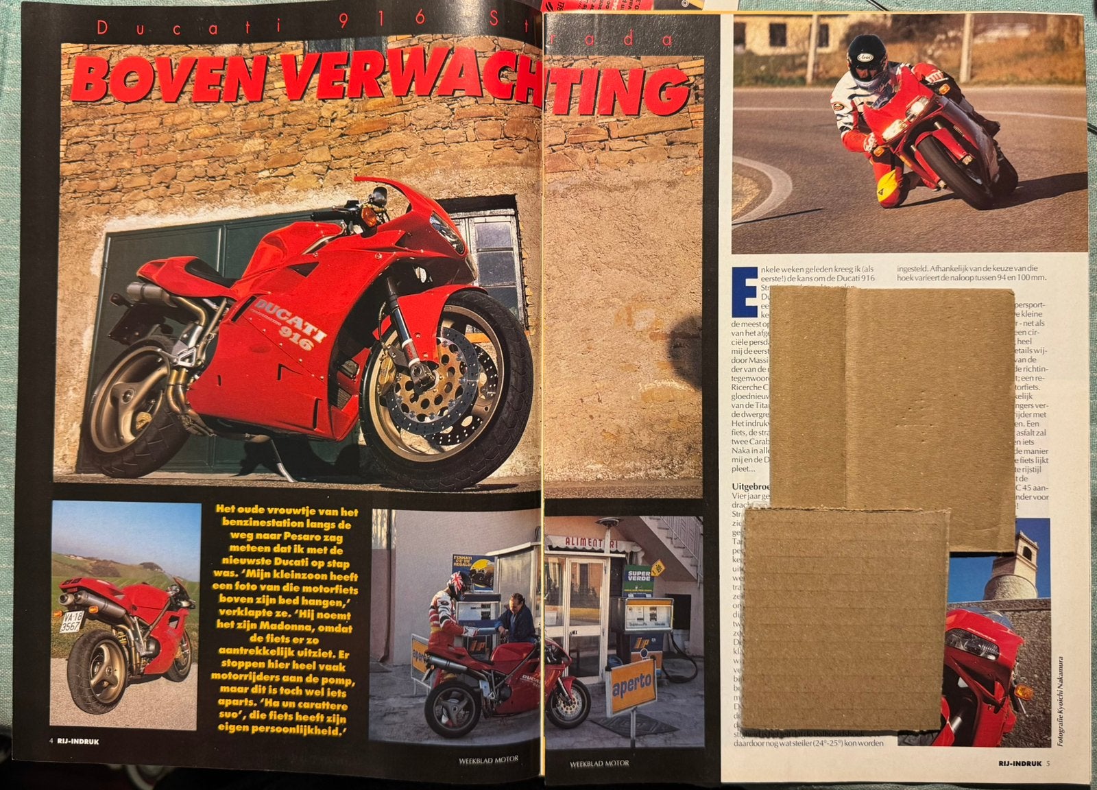 Test 1994 Ducati 916 Strada, Verzenden, Zo goed als nieuw, Motoren