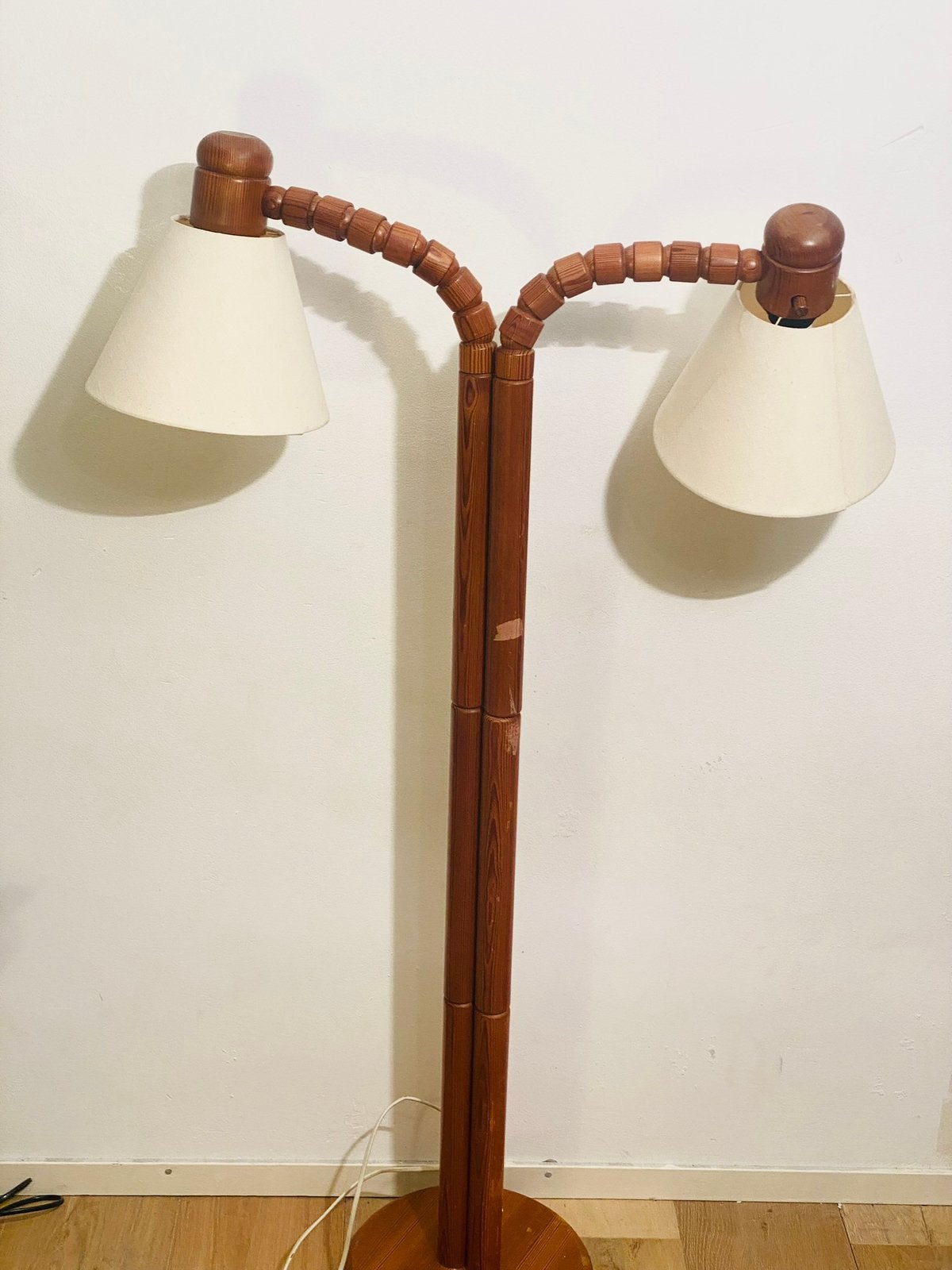 Vloerlamp Staande lamp, grenen, Solbacken, hoogte 140 cm, Ophalen of Verzenden, Gebruikt