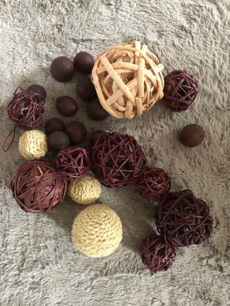 Decoratie ballen, Huis en Inrichting, Woonaccessoires | Overige, Ophalen of Verzenden, Gebruikt