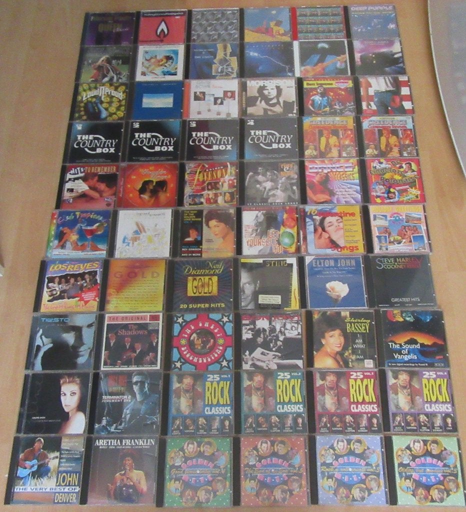 Partij van 730 + cd's, maxi-singles en dubbel cd's, Ophalen, Gebruikt, Overige genres