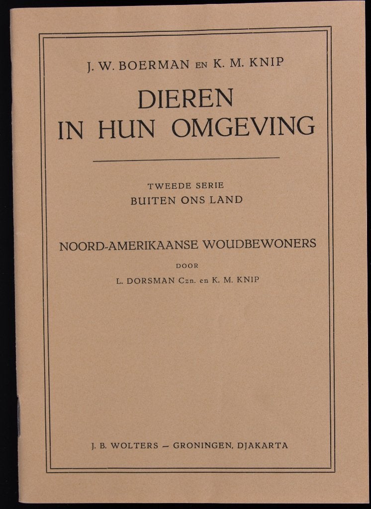Schoolplaat boekje – Noord Amerikaansche woudbewoners , Antiek en Kunst, Ophalen of Verzenden, Natuur en Biologie