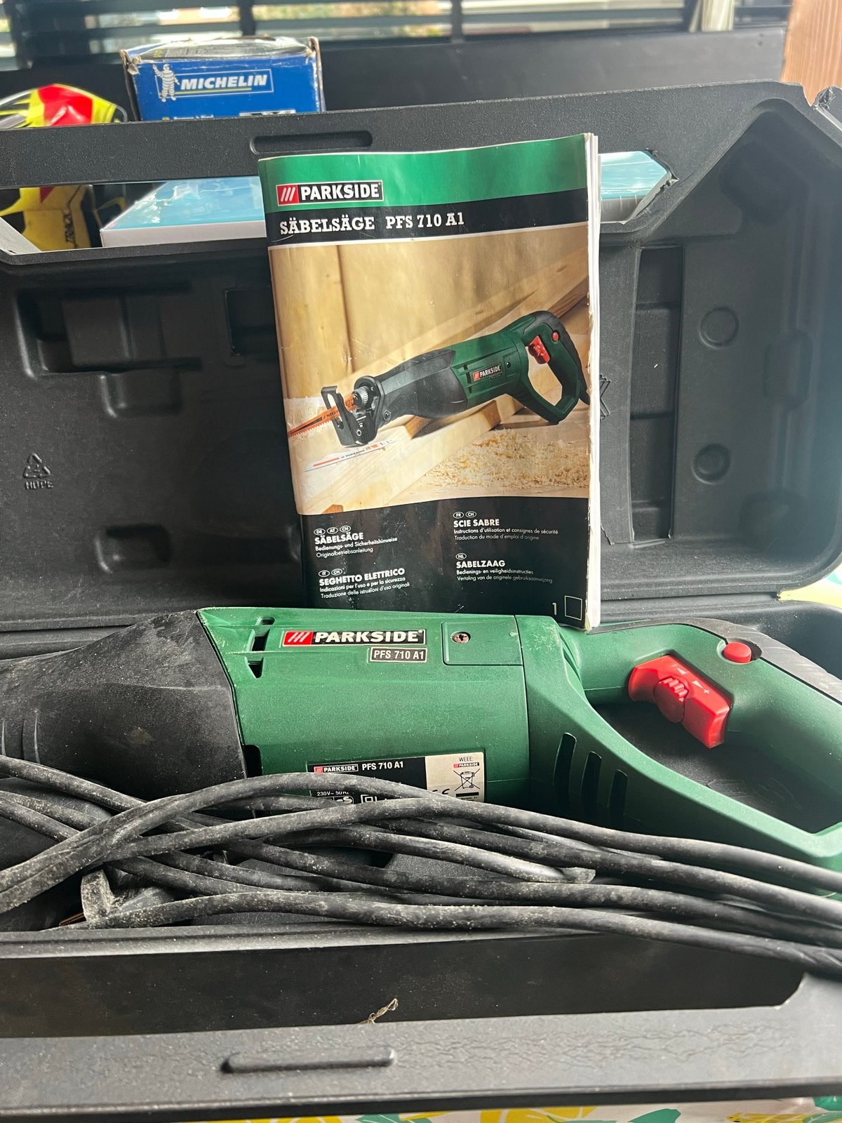 Parkside Reciprozaag PFS 710 A1 - Zo goed als nieuw, 70 mm of meer, 600 tot 1200 watt, Ophalen of Verzenden, Zo goed als nieuw