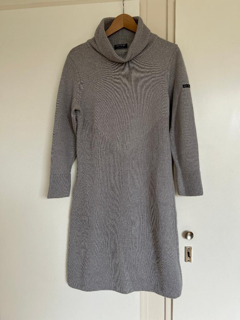 Prachtige, warme, grijze jurk Saint James maat M, Kleding | Dames, Maat 38/40 (M), Saint James, Ophalen of Verzenden, Zo goed als nieuw