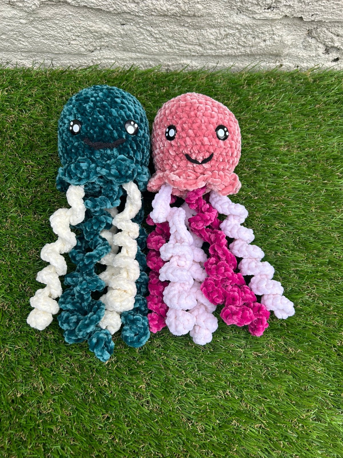Handgehaakte Octopussen knuffel -25cm (set of per stuk), Kinderen en Baby's, Speelgoed | Knuffels en Pluche, Overige merken, Overige typen