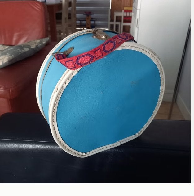 Vintage ronde koffer / hoedendoos / vanity case – Jaren '60, Ophalen of Verzenden